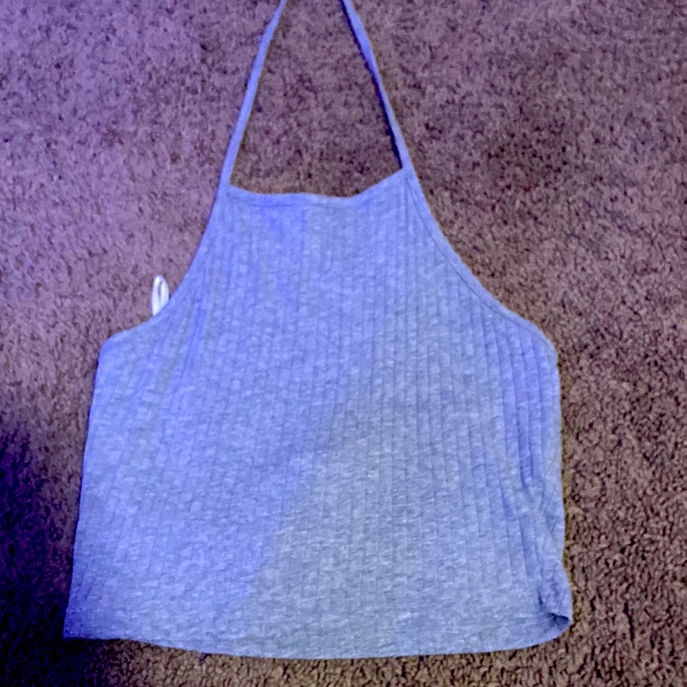 Grey crop top
